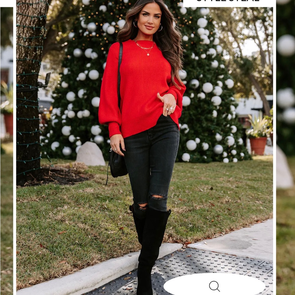 VICI red sweater NWOT SIZE SMALL - Picture 3 of 3
